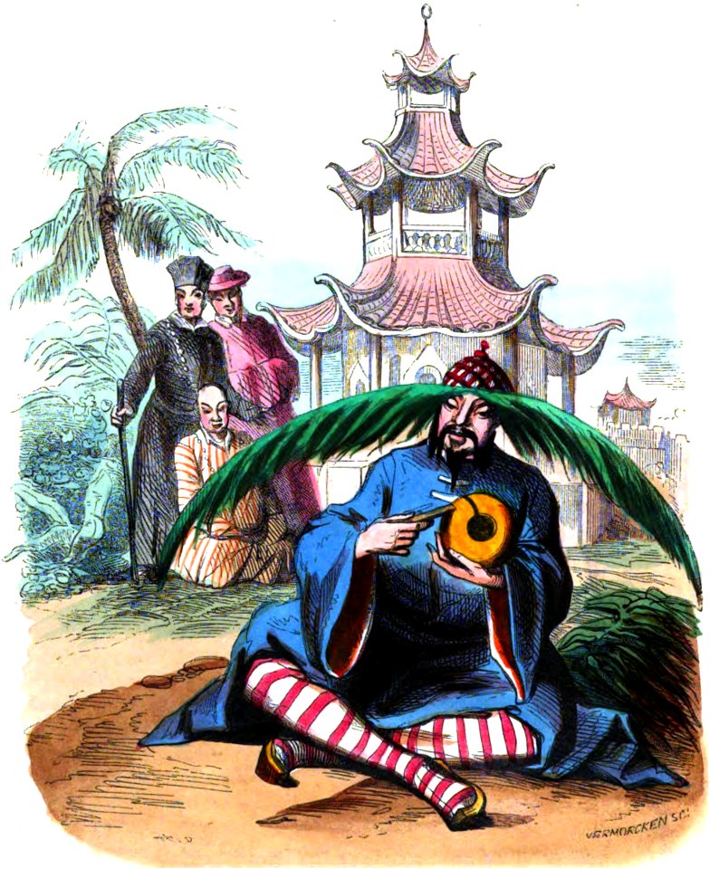 Vermorcken. Bonzes chinois. Auguste Wahlen. Moeurs, usages et costumes de tous les peuples du monde. 1843
