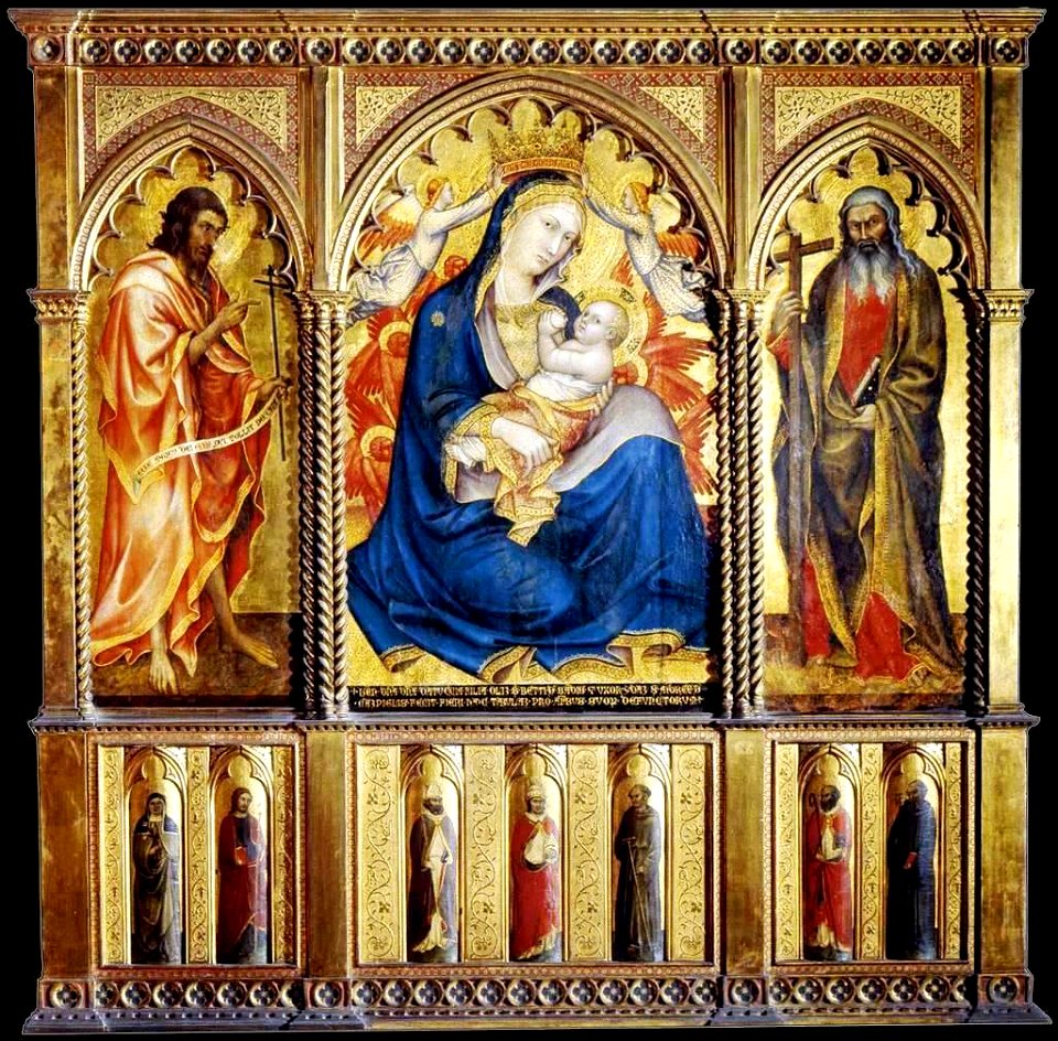 Vergin and Child with Saints 1395 Taddeo di Bartolo