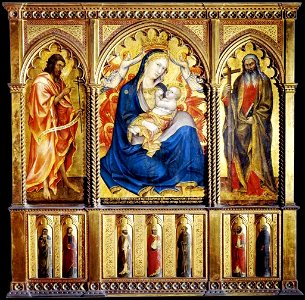 Vergin and Child with Saints 1395 Taddeo di Bartolo