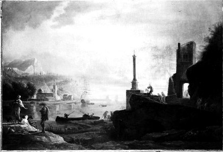 Vernet, Claude Joseph - Seaport, Sunset - Google Art Project