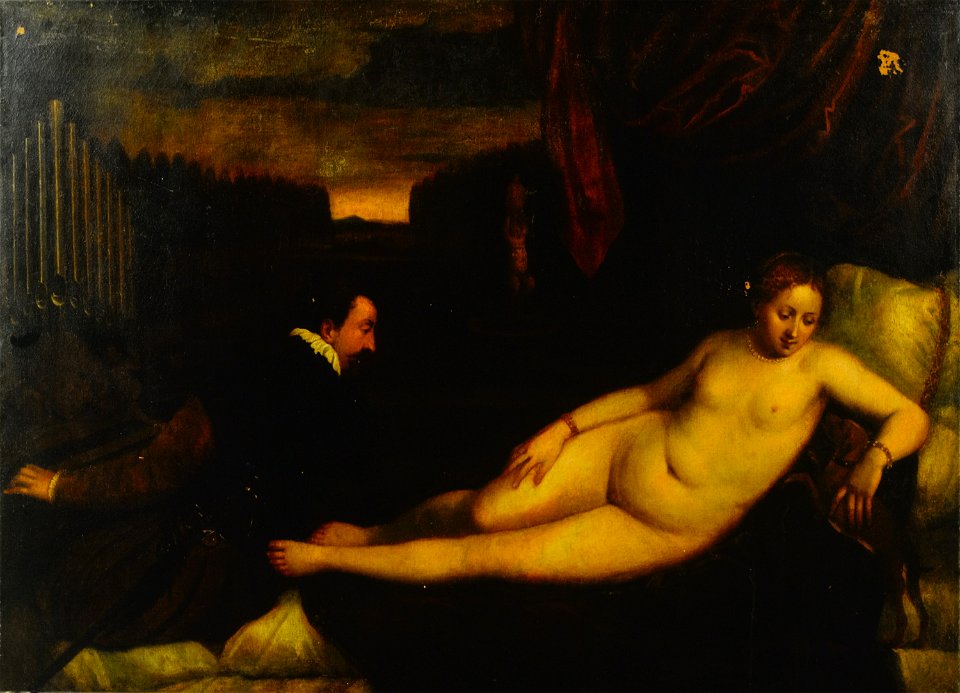 Venus with an Organist and a Dog after Titian Mauritshuis 343