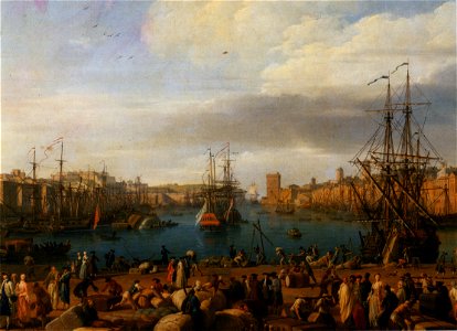 Vernet-marseille-1754. Free illustration for personal and commercial use.