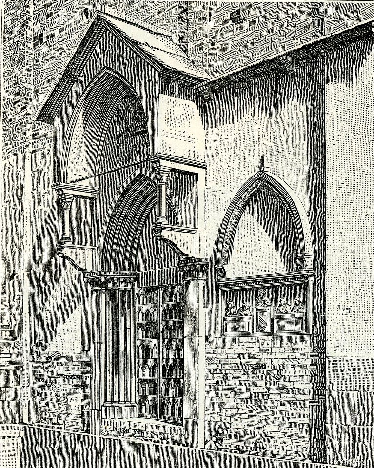 Verona Porta della chiesa di San Pietro Martire
