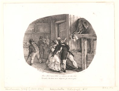 Verlegenheiten. (No. 7), Mein Hut! Mein Hut! so nehmen sie ihn doch Arrachez lui donc mon chapeau, je vous en prie - - Danhauser ; lith. Inst. in Wien. LCCN2012649936
