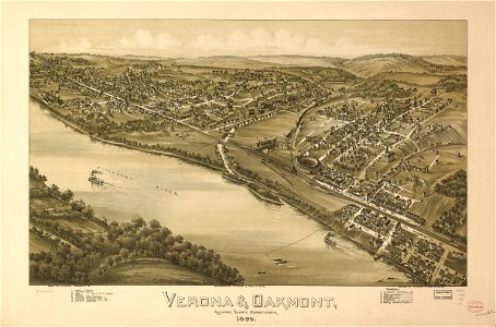 Verona & Oakmont, Allegheny County, Pennsylvania 1896. LOC 75696552