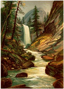 Vernal Fall, Yosemite Valley, California (Boston Public Library)