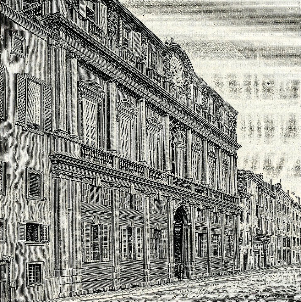 Verona Palazzo Portalupi (xilografia)