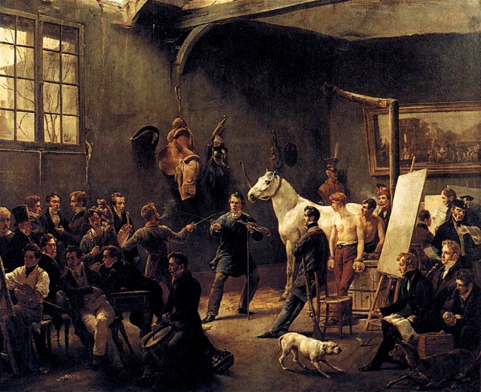 Vernet, Horace - The Artist's Studio - c. 1820
