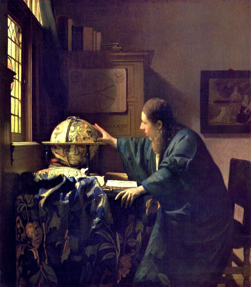 VERMEER - El astrónomo (Museo del Louvre, 1688)