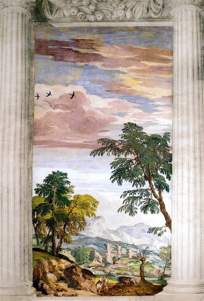 Veronese - Villa Barbaro, Maser, 2wall1