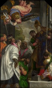 Paolo Veronese - The Consecration of Saint Nicholas - Google Art Project. Free illustration for personal and commercial use.