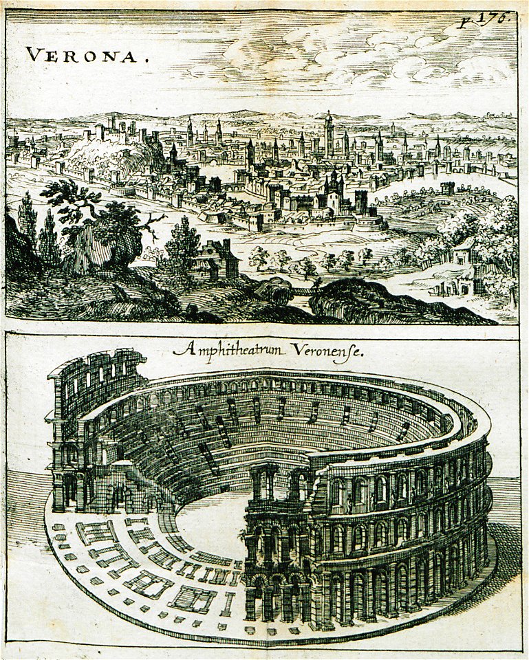 Verona Amphitheatrum Veronense - Sandrart Jacob Von - 1686
