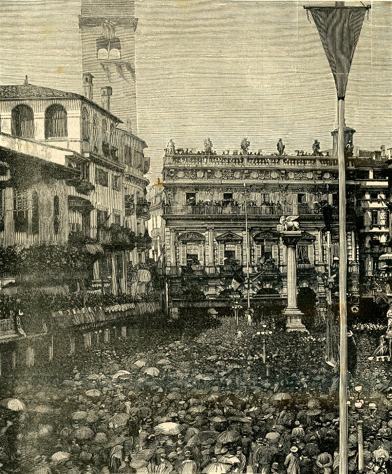 Verona. – Inaugurazione del Leone di San Marco