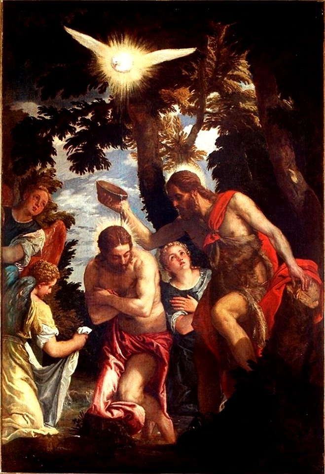 Veronese - Baptism of Christ, circa 1583-1584