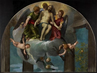 Veronese - Fragment of the Petrobelli Altarpiece - The Dead Christ with Angels