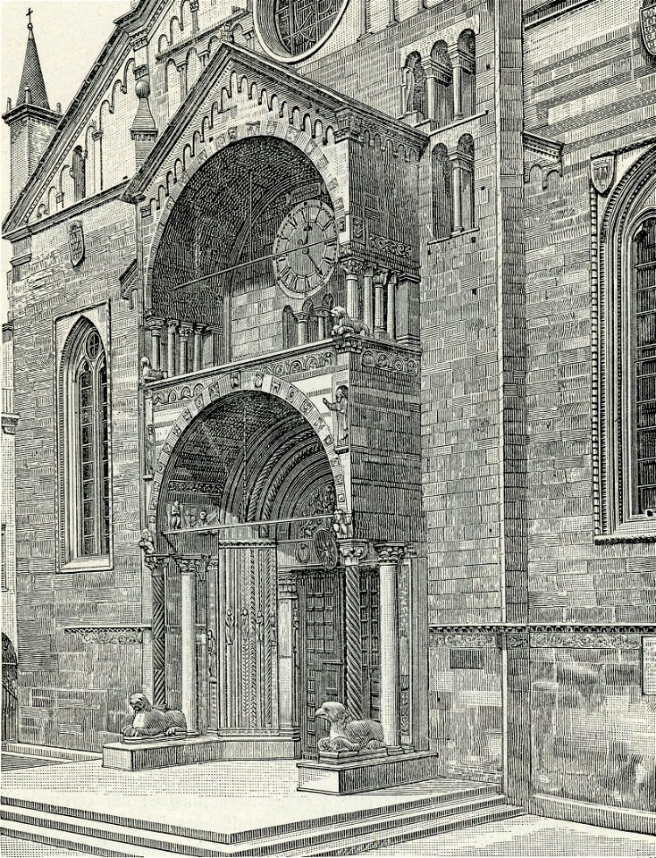 Verona Porta principale del Duomo