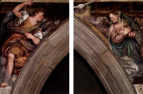 Paolo Veronese - Annunciation - WGA24792. Free illustration for personal and commercial use.