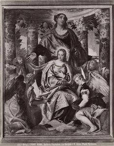 Veronese - Madonna, sant'Anna e angeli musicanti, inv. 33