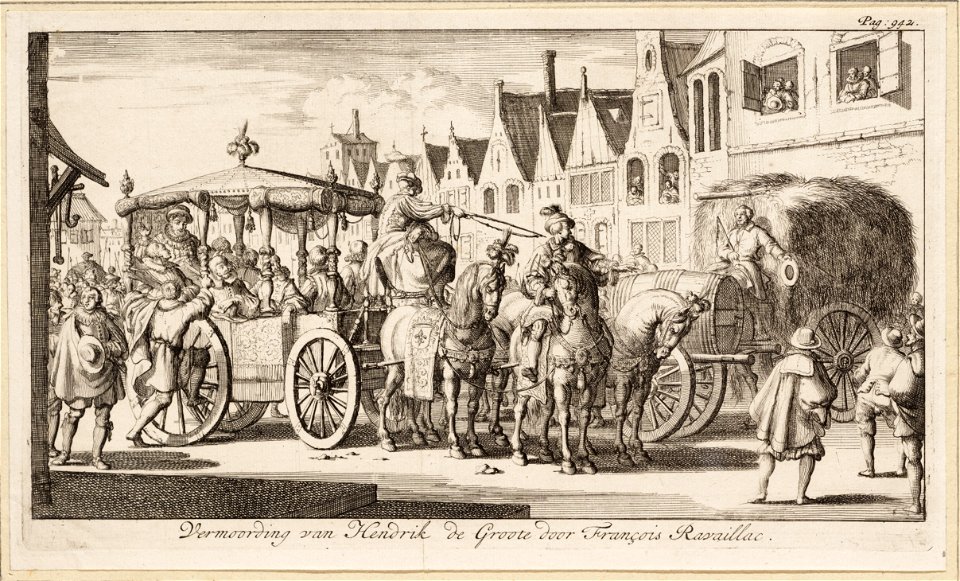 Vermoording van Hendrik de Groote door François Ravaillac, objectnr A 42070