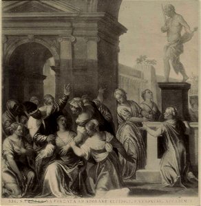 Veronese - Santa Cristina istigata ad adorare gli idoli, inv. 347