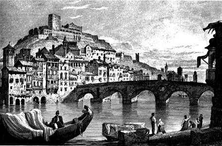 Verona bridge c1825