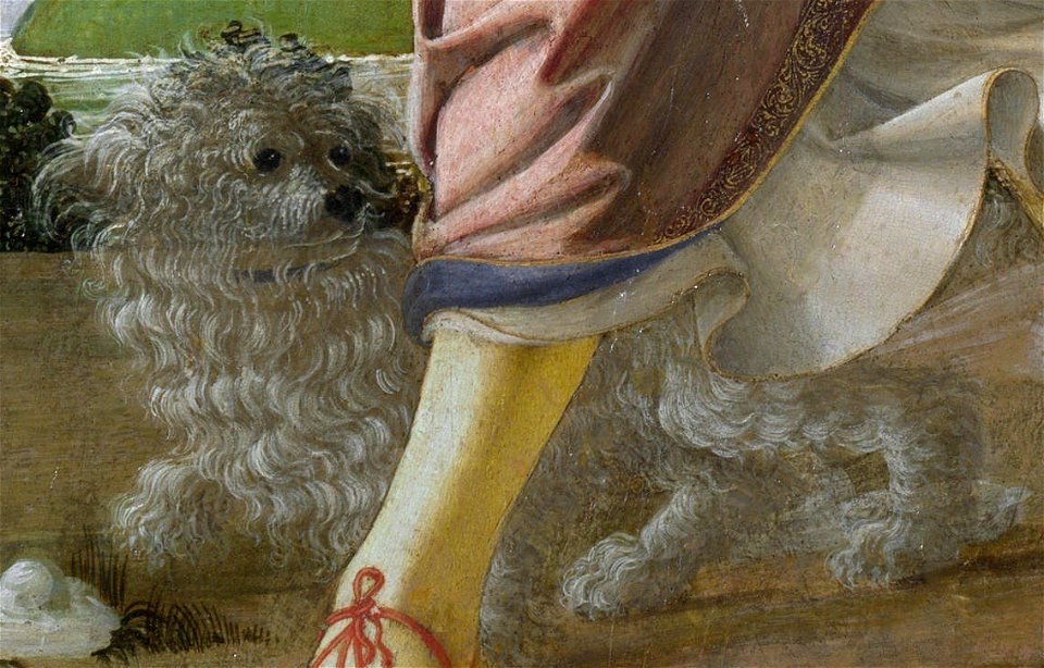 Verrocchio Tobias and the angel detail 01