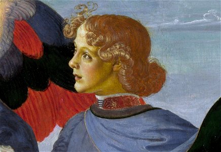 Verrocchio Tobias and the angel detail 03. Free illustration for personal and commercial use.
