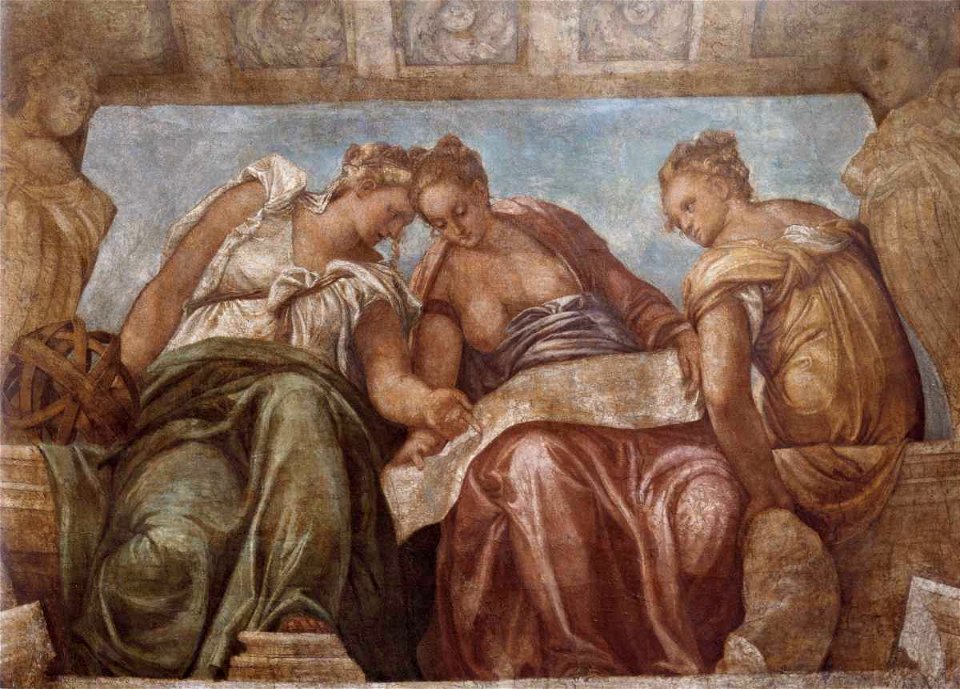 Veronese - Figure allegoriche femminili, 1551, Mercato antiquario, Verona