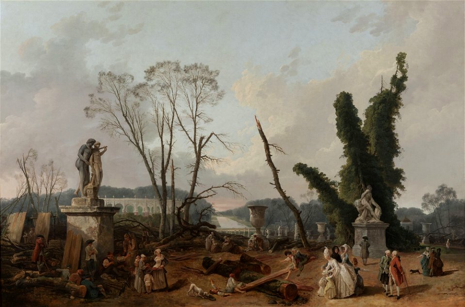 Versailles, entrée du Tapis vert en 1775