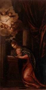 Veronese, scuola - Maria Vergine annunciata, F. Mont
