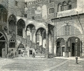 Verona cortile del Palazzo della Ragione