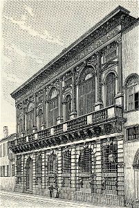 Verona Palazzo Bevilacqua (xilografia)