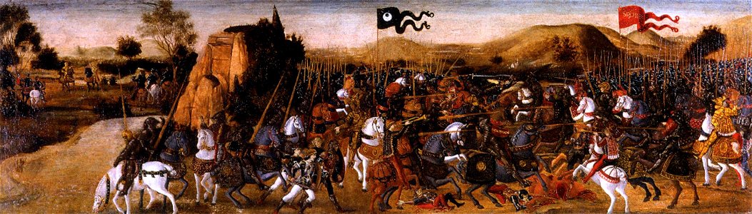 Andrea del Verrocchio - The Battle of Pydna - WGA24993. Free illustration for personal and commercial use.