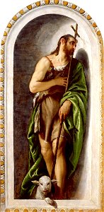 Veronese - Saint John the Baptist, circa 1560. Free illustration for personal and commercial use.