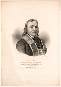 Very Revd. William Mathews, Rector of St. Patrick's Church, Washington City - from life on stone by Chs. Fenderich 1841. LCCN2003656262