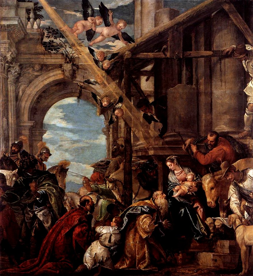 Paolo Veronese - Adoration of the Magi - WGA24820. Free illustration for personal and commercial use.