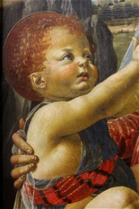 Verrocchio - Madonna and Child (detail) - Gemäldegalerie Berlin 104A