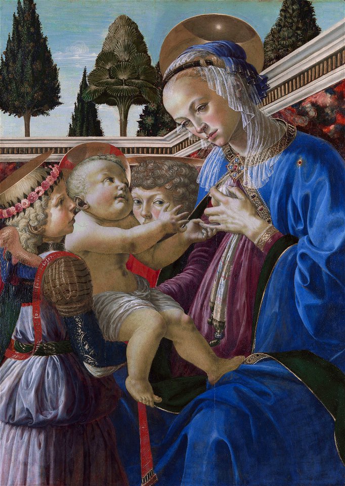 Verrocchio, madonna del latteFXD. Free illustration for personal and commercial use.