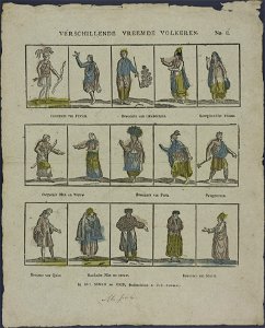 Verschillende vreemde volkeren-Catchpenny print-Borms 0835