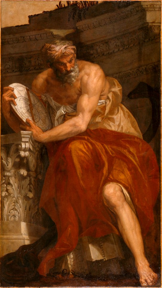 Allegory of Navigation with an Astrolabe- Ptolemy LACMA M.74.99.1