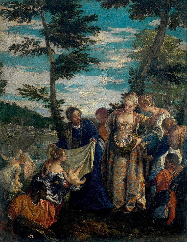 Veronese, Mosè salvato dale acque, prado
