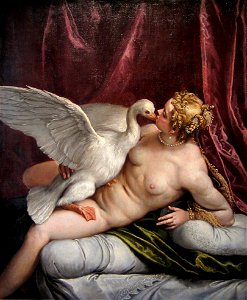 Leda et le cygne par Paolo Veronese 1. Free illustration for personal and commercial use.
