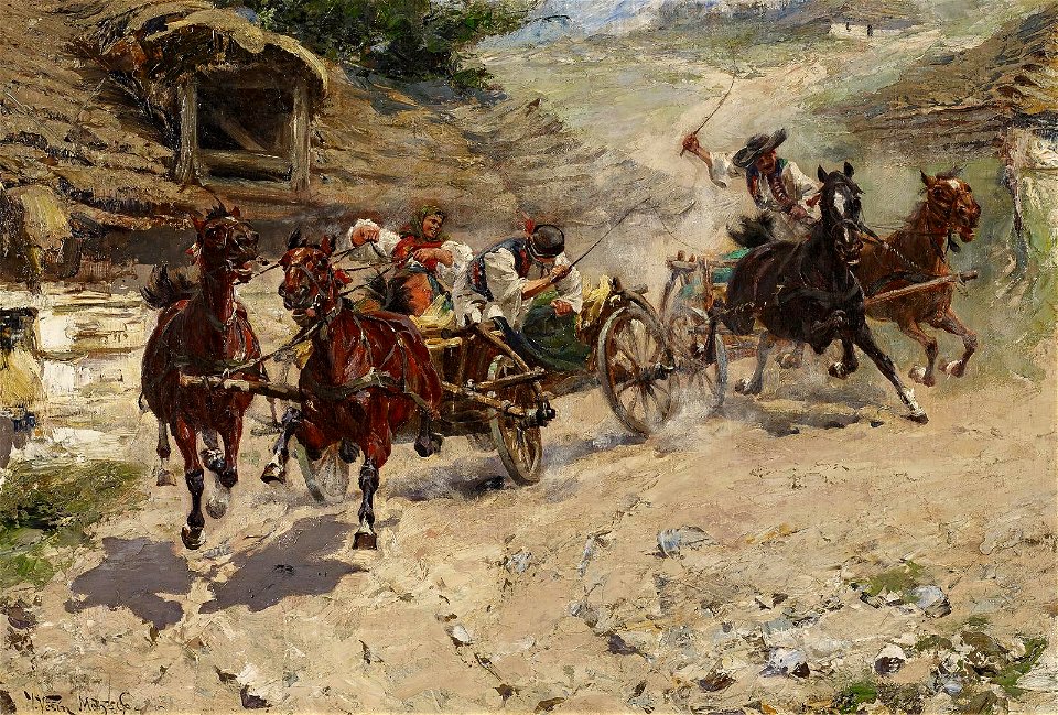 Jaroslav Vesín - Race of two carriages (1889)