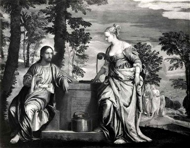 Veronese, scuola - Cristo e la Samaritana al pozzo, inv. 39241
