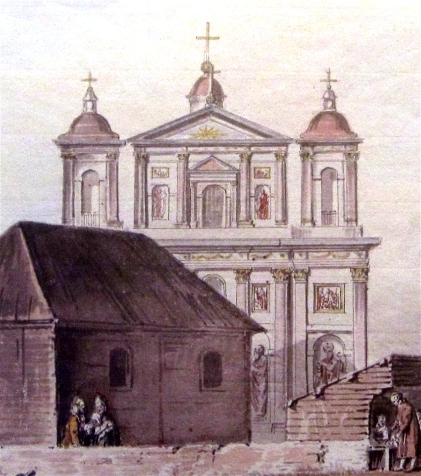 Viciebsk, Zadźvińnie, Bohajaŭlenskaja. Віцебск, Задзьвіньне, Богаяўленская (J. Pieška, 1800)
