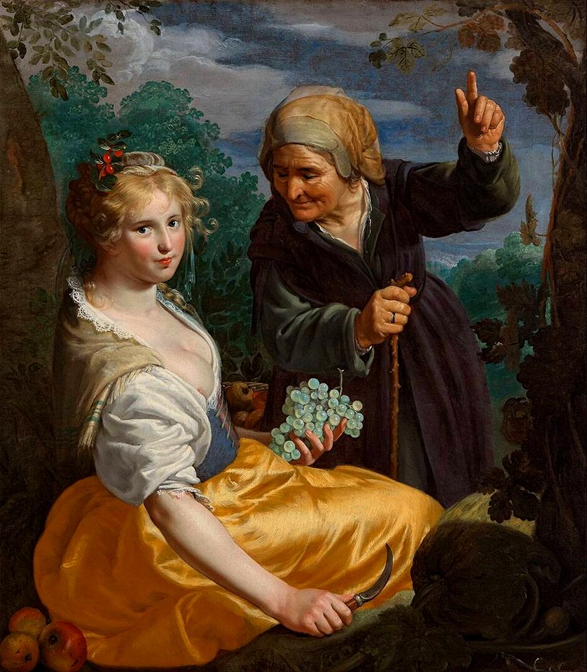 Vertumnus and Pomona 1630 Paulus Moreelse
