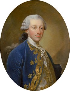 Victor Amadeus III of Sardinia in blue - Versailles. Free illustration for personal and commercial use.