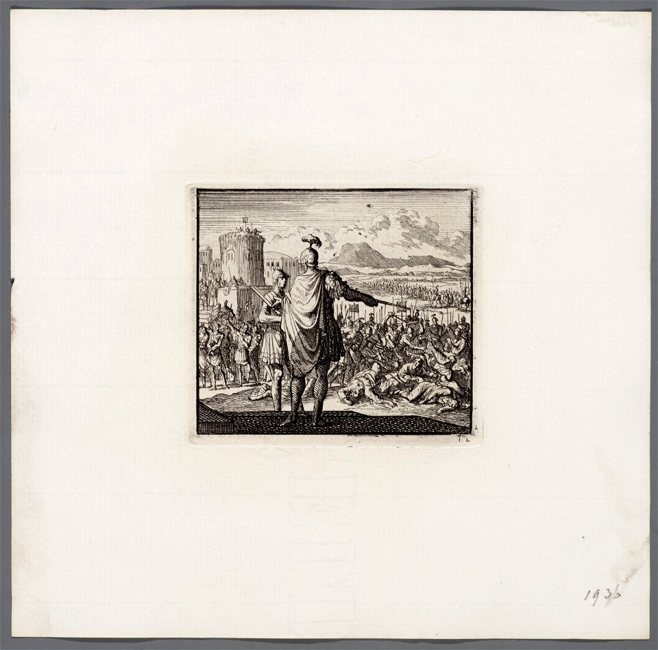 Vespasianus beveelt de gevangen Joden te doden, objectnr A 47955