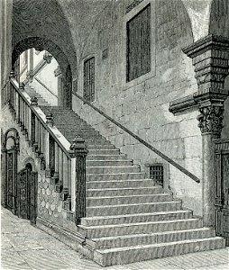 Vicenza scalinata della Basilica Palladiana