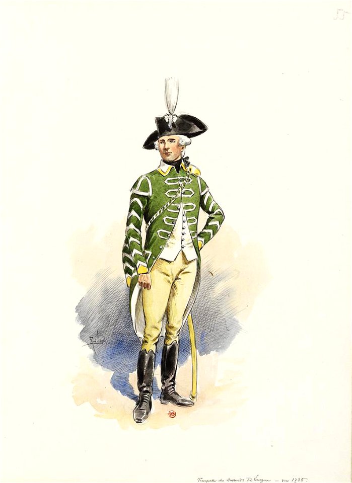 Vers 1785 -Trompette des Hussards de Lauzun (55) - Free Stock ...